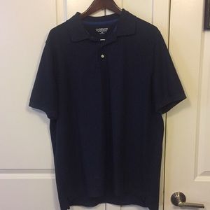 Dark blue polo shirt